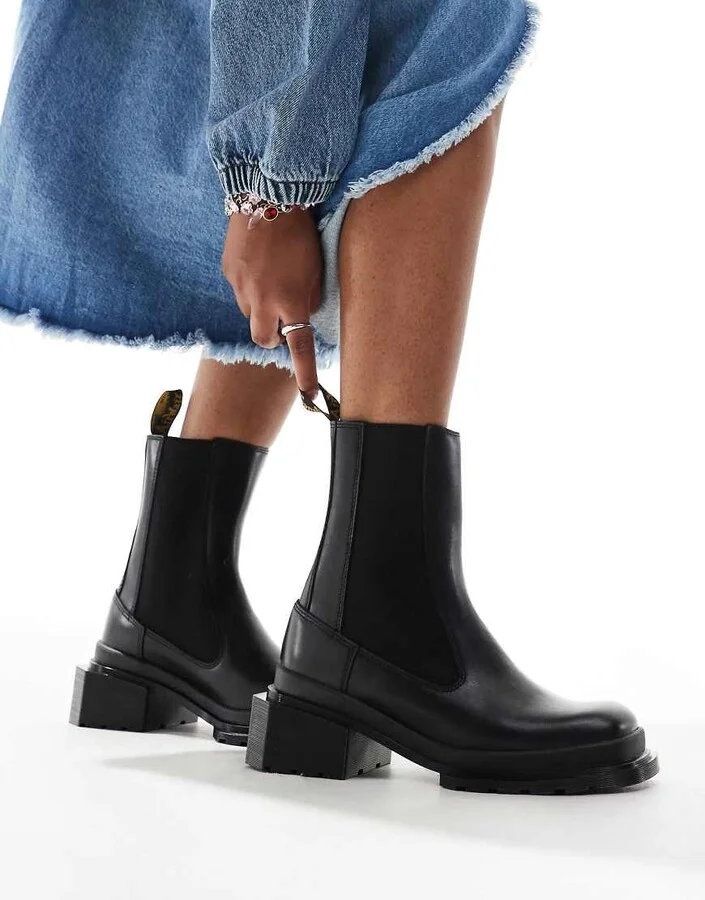 Dr Martens Maybole chelsea boots in black leather - Image 2