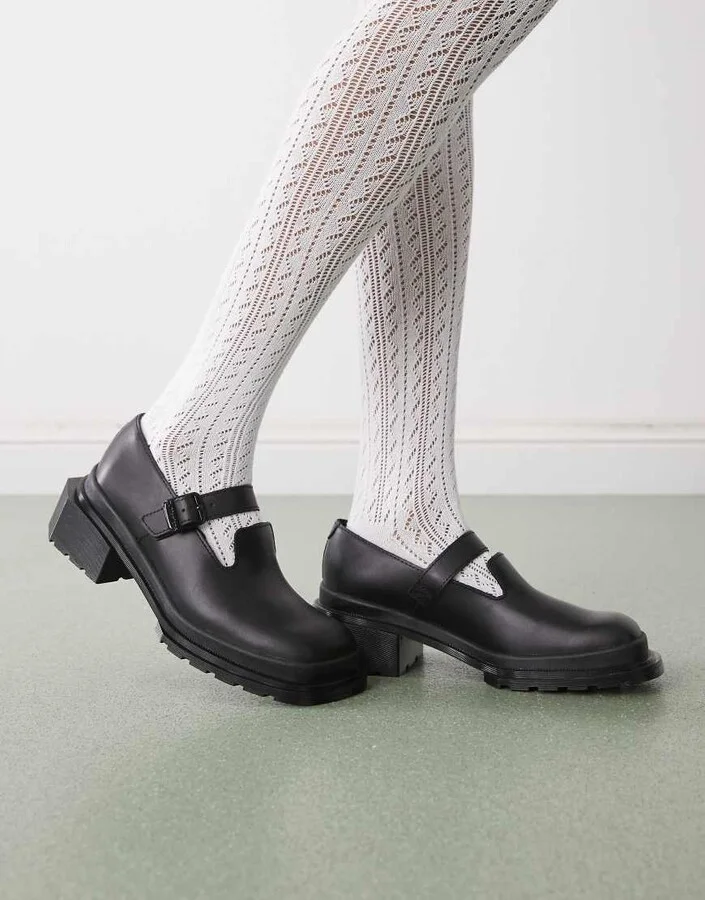 Dr Martens Maybole mary janes shoes in black leather