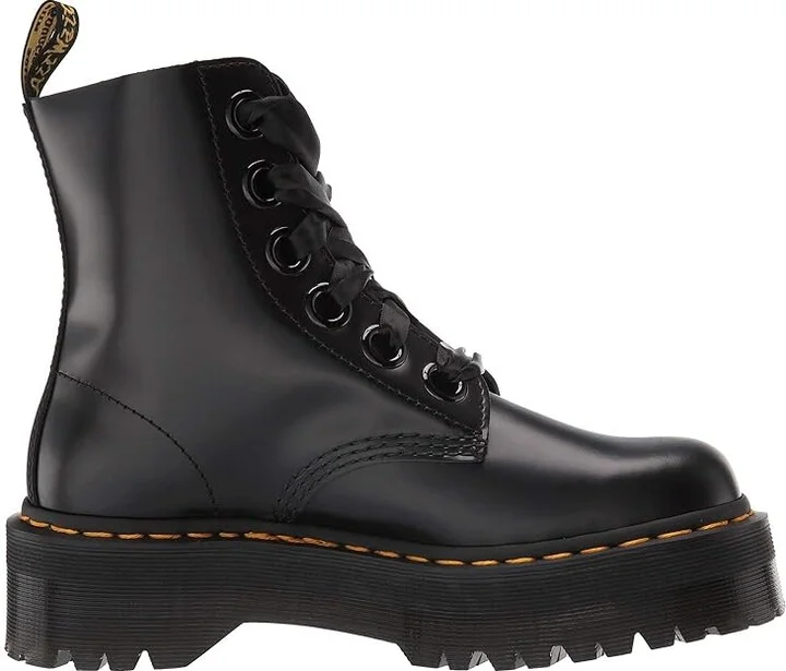 Dr. Martens Molly Quad Retro Women's Boots Black Buttero : UK 3 (US Women's 5) M, Leather - Image 8
