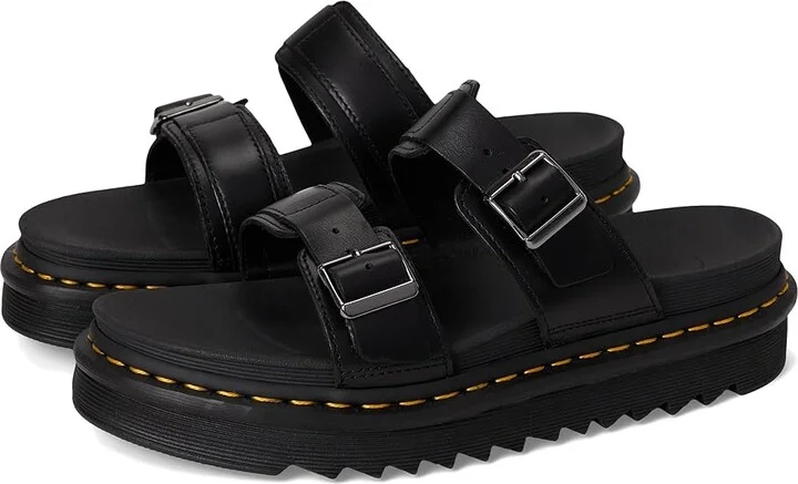 Dr. Martens Myles Boots Black Brando : UK 3 (US Men's 4 - Women's 5) Medium, Leather
