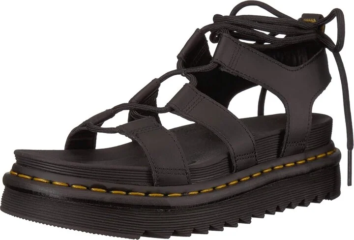 Dr. Martens Nartilla Women's Sandals Black : UK 3 (US Women's 5) M, Leather - Image 2