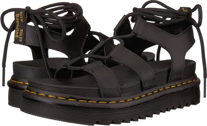 Dr. Martens Nartilla Women's Sandals Black : UK 3 (US Women's 5) M, Leather