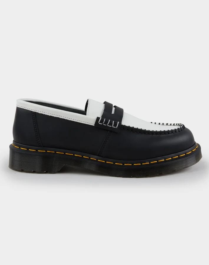 DR. MARTENS Penton Mens Two-Tone Leather Loafers - Image 2