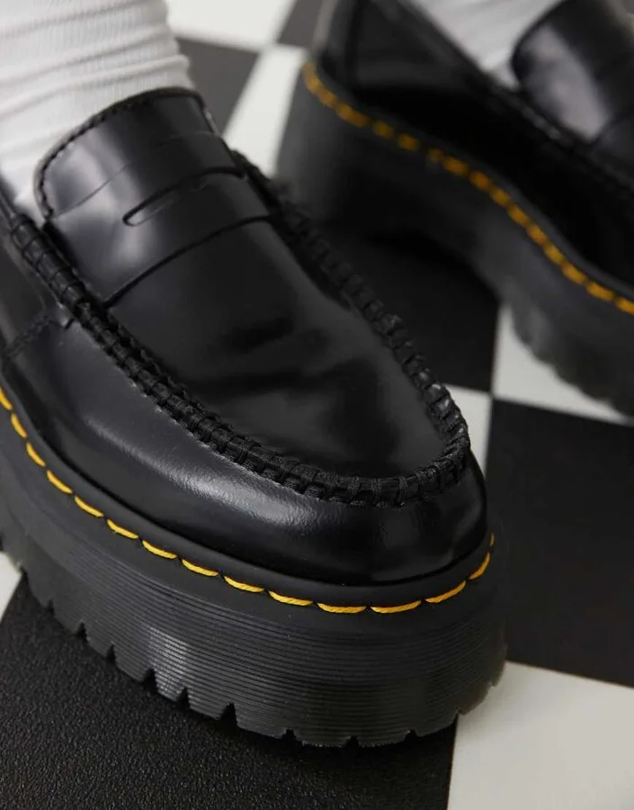 Dr. Martens Penton quad loafers in black - Image 3