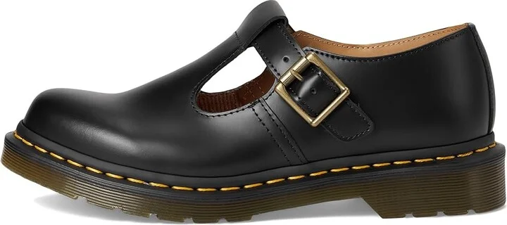 Dr. Martens Polley T-Bar Mary Jane Women's Maryjane Shoes Black Smooth : UK 3 (US Women's 5) M, Leather - Image 6