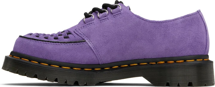 Dr. Martens Purple Ramsey Woven Suede Creepers - Image 3