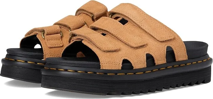 Dr. Martens Raine Women's Wedge Shoes Tan : UK 4 (US Women's 6) M, Leather/Suede