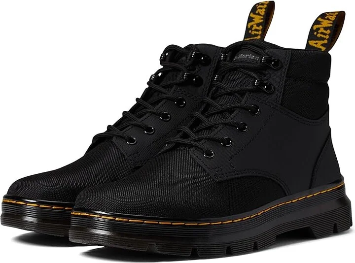 Dr. Martens Rakim Boots Black Extra Tough 50/50/Ajax : UK 3 (US Men's 4 - Women's 5) Medium, Suede/Textile