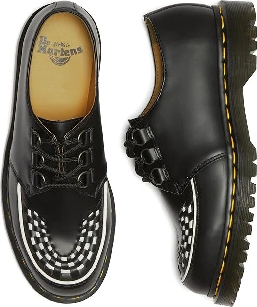 Dr. Martens Ramsey Lace up casual Shoes Black : UK 3 (US Men's 4 - Women's 5) Medium, Leather - Image 2