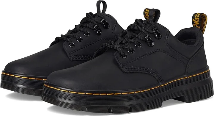 Dr. Martens Reeder Shoes Black Wyoming : UK 3 (US Men's 4 - Women's 5) Medium, Synthetic/Textile