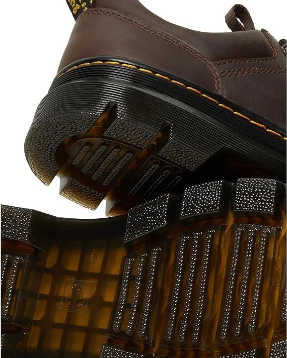 Dr. Martens Reeder Shoes Dark Brown Crazy Horse : UK 3 (US Men's 4 - Women's 5) Medium, Synthetic/Textile - Image 7