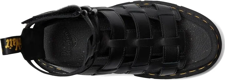 Dr. Martens Ricki Gladiator Women's Shoes Black Nappa Lux : UK 4 (US Women's 6) M, Leather - Image 2