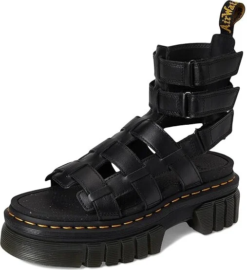 Dr. Martens Ricki Gladiator Women's Shoes Black Nappa Lux : UK 4 (US Women's 6) M, Leather - Image 5