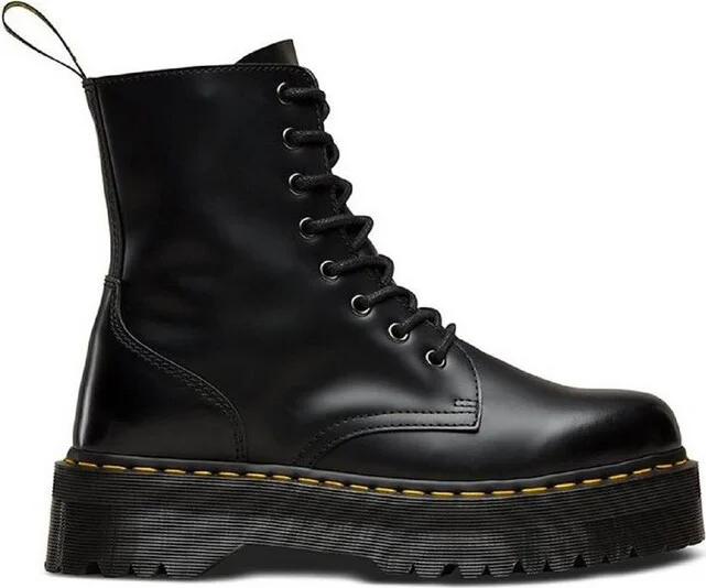 Dr. Martens Round Toe Lace-Up Chunky Boots