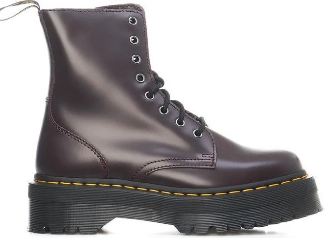 Dr. Martens Round Toe Lace-Up Chunky Boots
