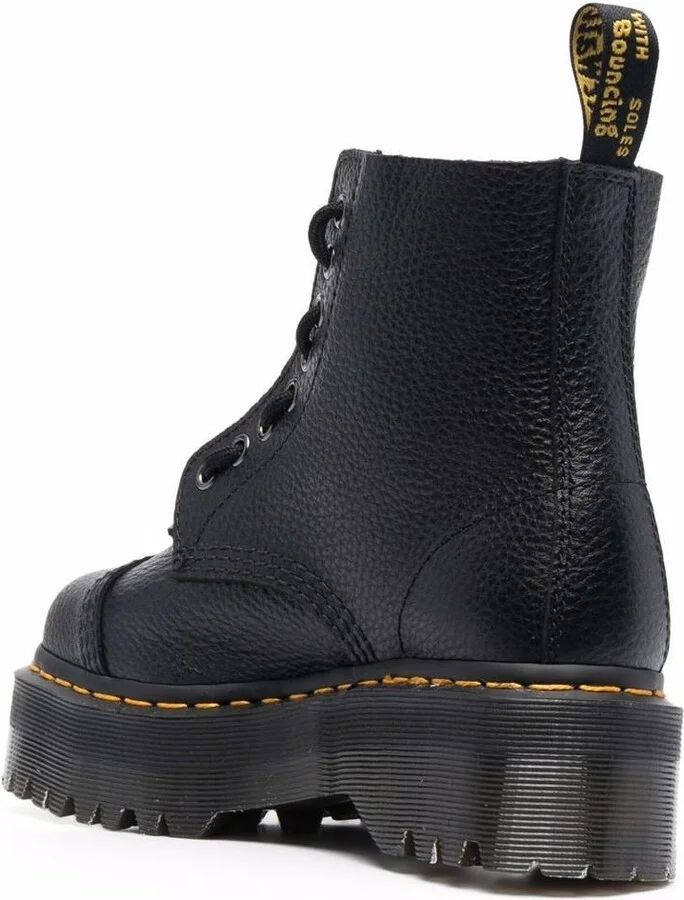 Dr. Martens 'Sinclair' Black Leather Lace-Up Boots - Image 3