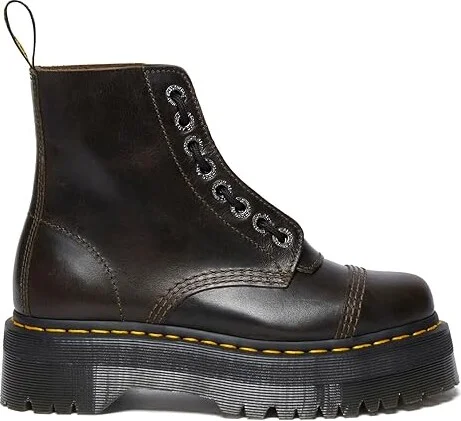 Dr. Martens Sinclair Leather Platform Boots Boots Dark Taupe : UK 13 (US Men's 14) Medium - Image 5