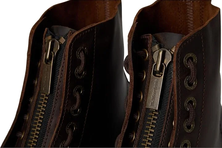Dr. Martens Sinclair Leather Platform Boots Shoes Dark Brown : UK 3 (US Men's 4 - Women's 5) Medium - Image 7