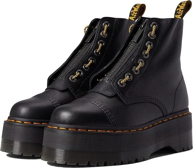 Dr. Martens Sinclair Max Women's Shoes Black Pisa : UK 3 (US Women's 5) M, Leather