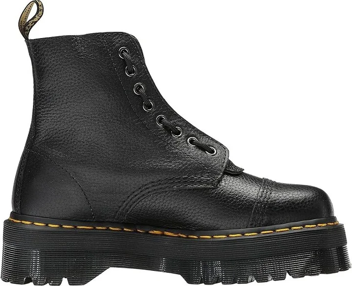 Dr. Martens Sinclair Milled Nappa Leather Platform Boots Women's Shoes Black Milled Nappa : UK 3 (US Women's 5) M - Image 8