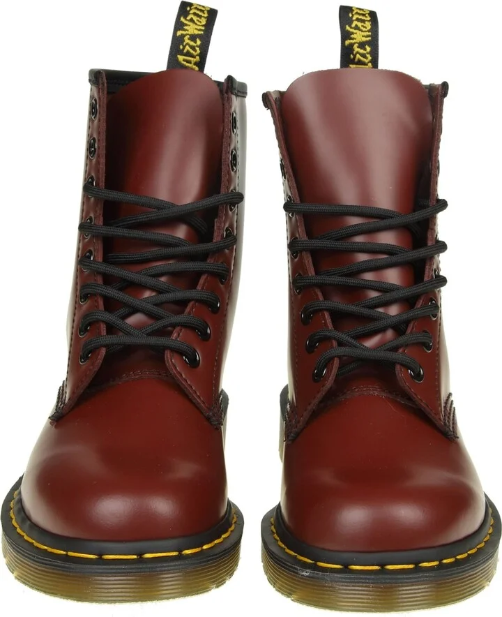 Dr.martens Smooth Boots In Cherry Color Leather - Image 3