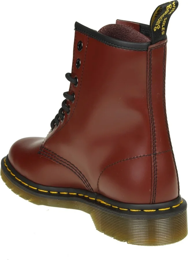 Dr.martens Smooth Boots In Cherry Color Leather - Image 4