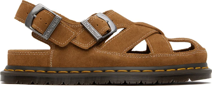 Dr. Martens Tan Archive Fisherman Suede Sandals
