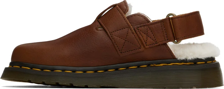 Dr. Martens Tan Jorge II Faux-Fur Lined Mules - Image 3