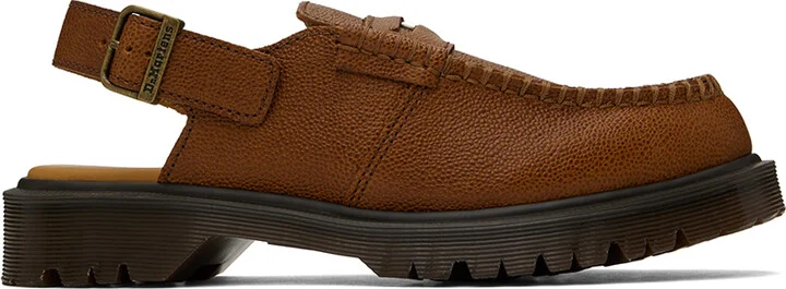 Dr. Martens Tan Penton Slingback Loafers