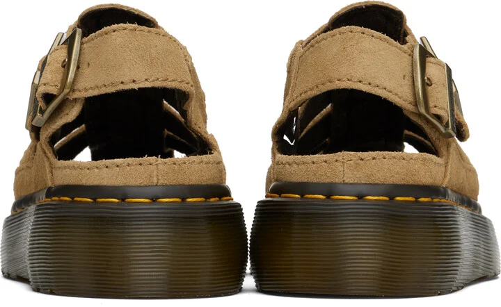 Dr. Martens Tan Wrenlie Bronx Suede Fisherman Sandals - Image 2