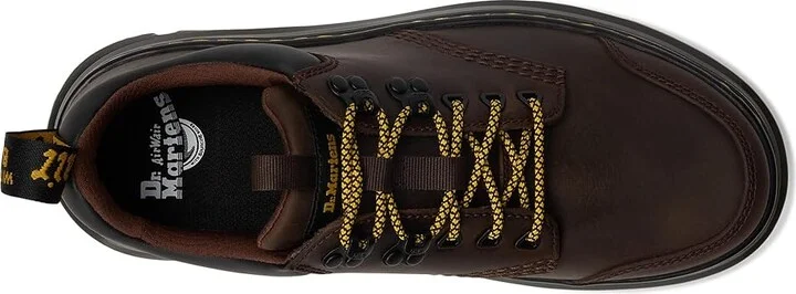 Dr. Martens Tarik Lo Leather Shoes Dark Brown Crazy Horse : UK 9 (US Men's 10 - US Women's 11) Medium - Image 2