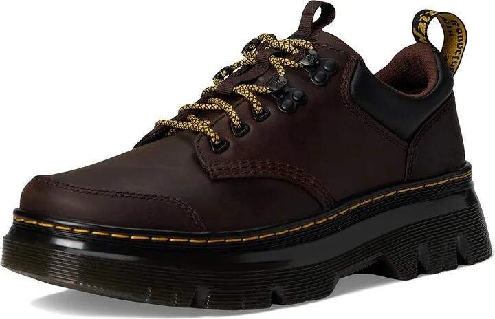 Dr. Martens Tarik Lo Leather Shoes Dark Brown Crazy Horse : UK 9 (US Men's 10 - US Women's 11) Medium - Image 5
