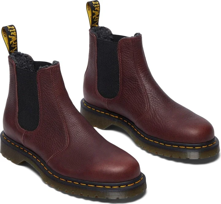 Dr. Martens Unisex 2976 Warmwair Grizzly Leather Chelsea Boots