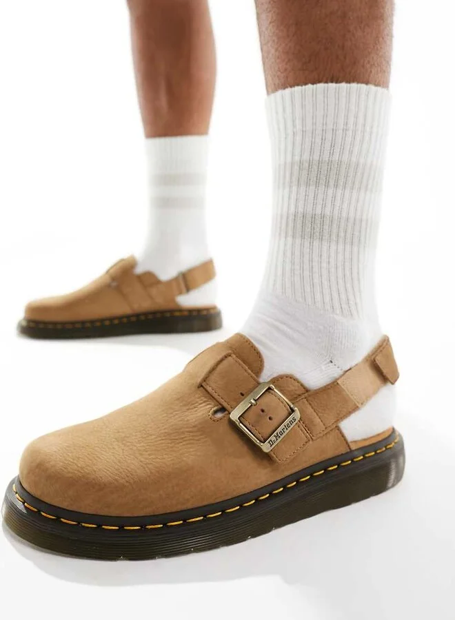 Dr Martens unisex Jorge II mules in tan suede