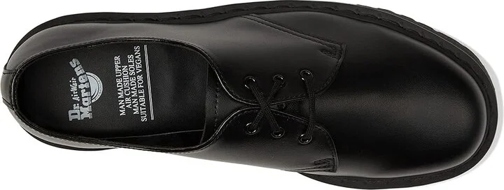 Dr. Martens V 1461 Quad Mono Shoes Black : UK 3 (US Men's 4 - Women's 5) Medium, Synthetic - Image 2