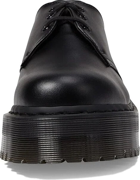 Dr. Martens V 1461 Quad Mono Shoes Black : UK 3 (US Men's 4 - Women's 5) Medium, Synthetic - Image 5