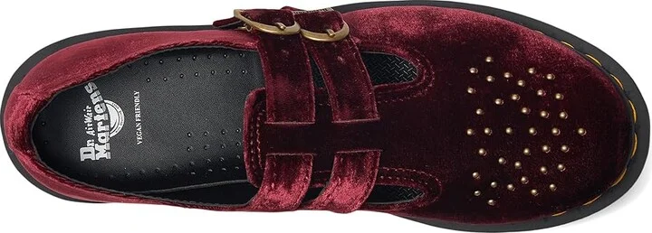 Dr. Martens Vegan 8065 Women's Shoes Cherry Red : UK 6 (US Women's 8) M, Synthetic - Image 2