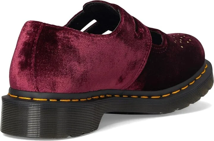 Dr. Martens Vegan 8065 Women's Shoes Cherry Red : UK 6 (US Women's 8) M, Synthetic - Image 4