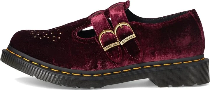 Dr. Martens Vegan 8065 Women's Shoes Cherry Red : UK 6 (US Women's 8) M, Synthetic - Image 6