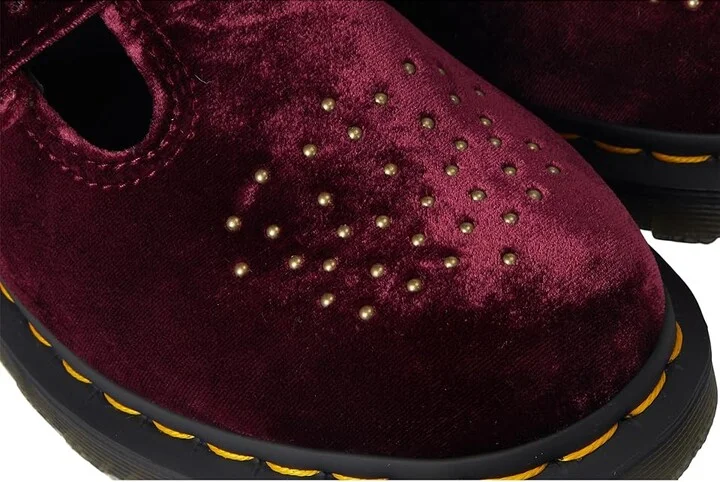 Dr. Martens Vegan 8065 Women's Shoes Cherry Red : UK 6 (US Women's 8) M, Synthetic - Image 7