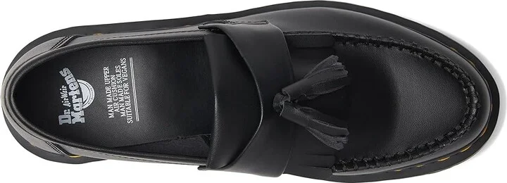 Dr. Martens Vegan Adrian Shoes Black : UK 3 (US Men's 4 - Women's 5) Medium, Synthetic - Image 2