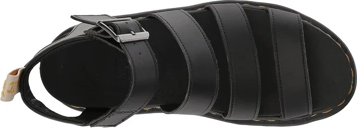 Dr. Martens Vegan Blaire Women's Sandals Black Felix Rub Off/Black Soft PU : UK 3 (US Women's 5) M, Synthetic - Image 3