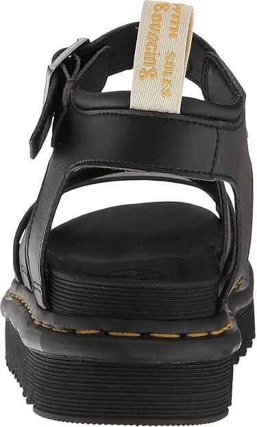 Dr. Martens Vegan Blaire Women's Sandals Black Felix Rub Off/Black Soft PU : UK 3 (US Women's 5) M, Synthetic - Image 5