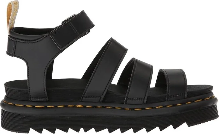 Dr. Martens Vegan Blaire Women's Sandals Black Felix Rub Off/Black Soft PU : UK 3 (US Women's 5) M, Synthetic - Image 8