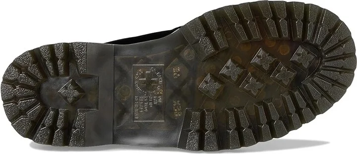 Dr. Martens Vegan Devon Velvet Platform Boots Women's Boots Black : UK 7 (US Women's 9) M - Image 3