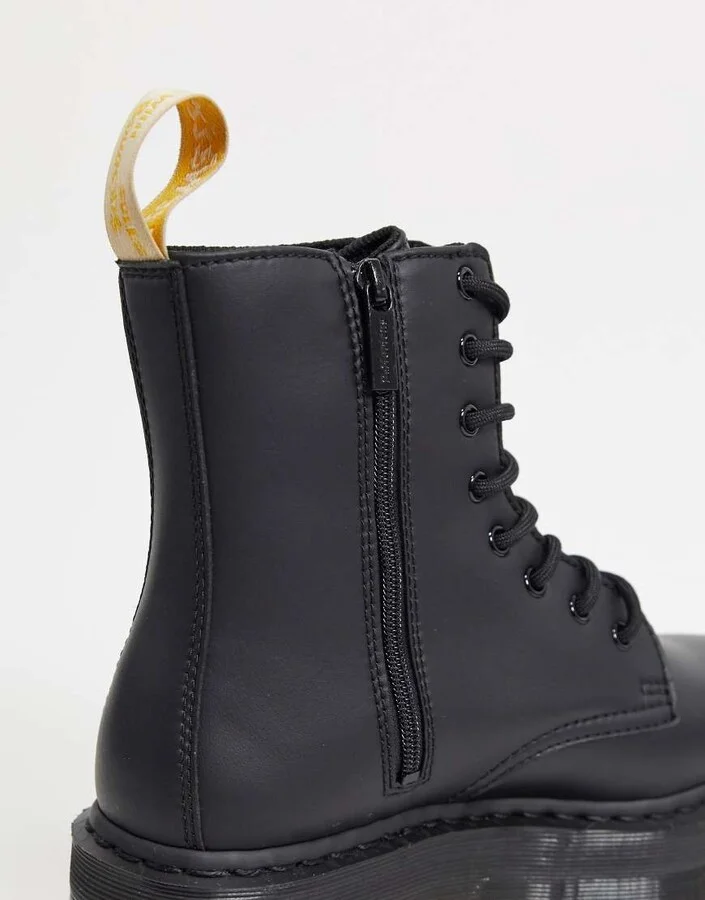 Dr Martens vegan jadon platform boots black mono - Image 2