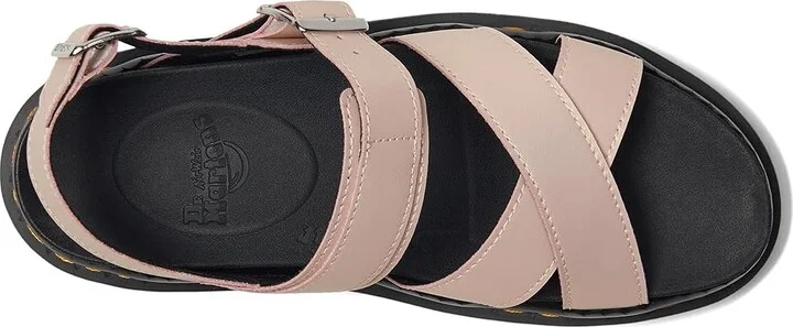 Dr. Martens Voss II Women's Shoes Powder Pink Gold Shift : UK 6 (US Women's 8) M, Leather - Image 2