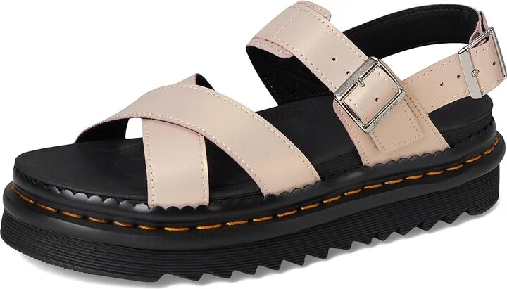Dr. Martens Voss II Women's Shoes Powder Pink Gold Shift : UK 6 (US Women's 8) M, Leather - Image 5