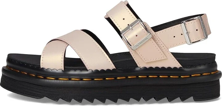 Dr. Martens Voss II Women's Shoes Powder Pink Gold Shift : UK 6 (US Women's 8) M, Leather - Image 6