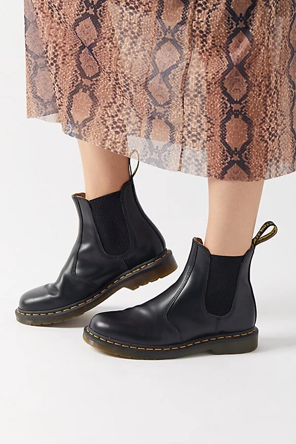 Dr. Martens Women's 2976 Smooth Leather Chelsea Boot in Black - Image 4